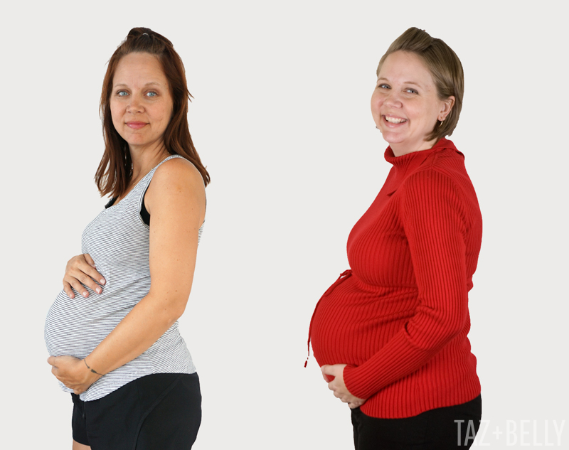 Baby Bump: Now & Then | tazandbelly.com