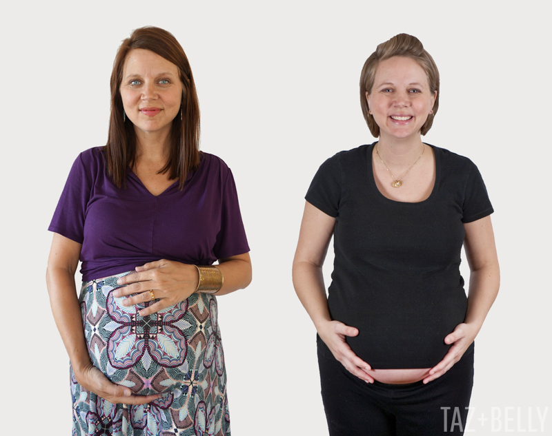 Baby Bump: Now & Then | tazandbelly.com
