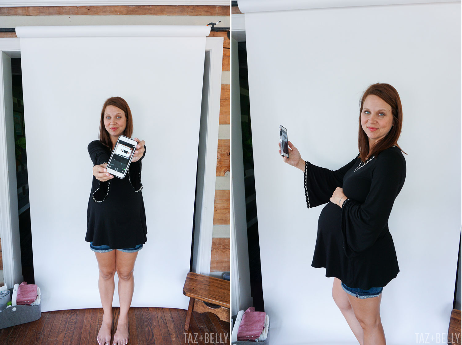 DIY Baby Belly Photos | tazandbelly.com