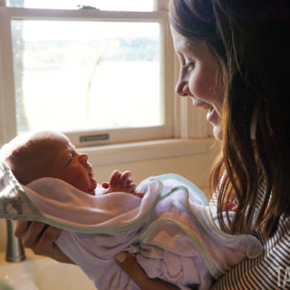 Polly’s First Bath at Home